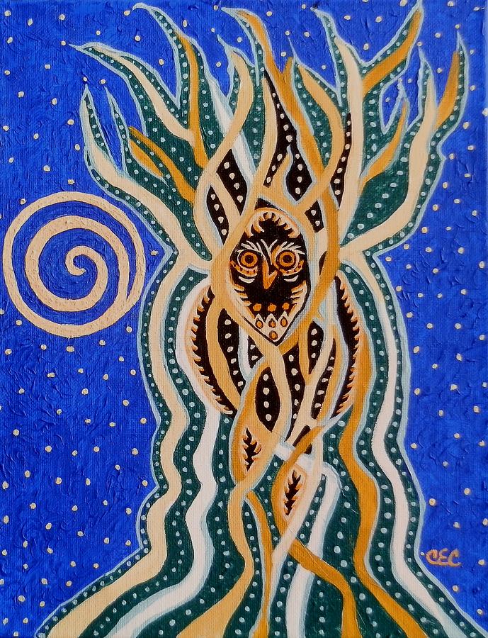 Energy of the Night Painting by Carolyn Cable