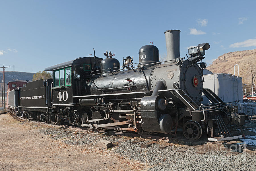 Engine 40 in the Colorado Railroad Museum Photograph by Fred Stearns