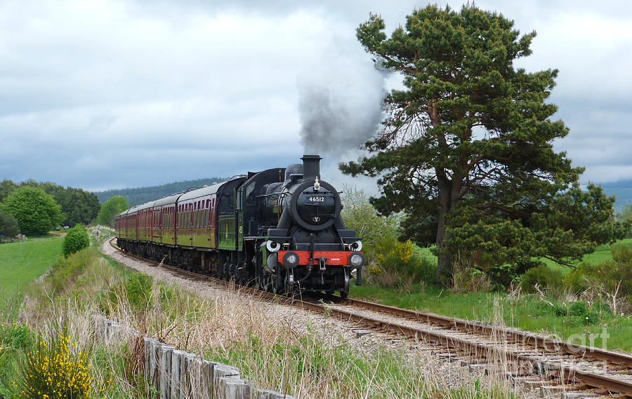 Strathspey Railway - Engine 46512  Photograph by Phil Banks