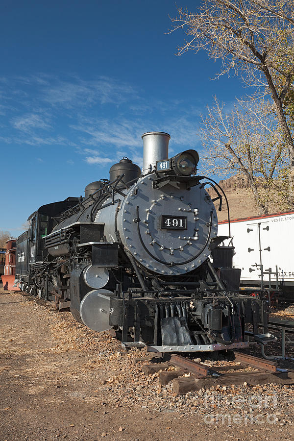 Engine 491 in the Colorado Railroad Museum Photograph by Fred Stearns