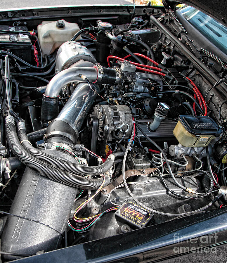 Engine Compartment of a Buick Grand National Photograph by William Kuta