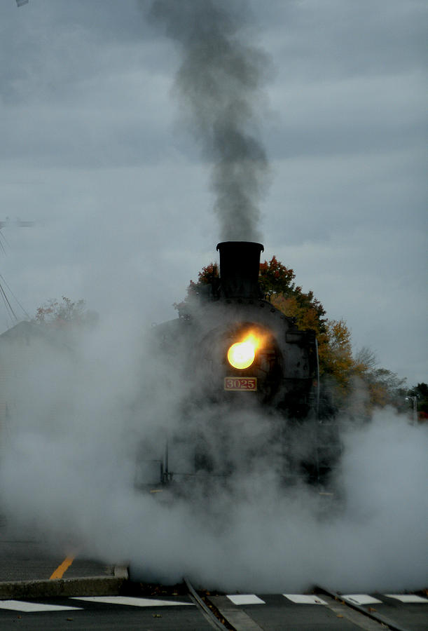 Smoke Photograph - Engine No 9 by Bonnie Lee