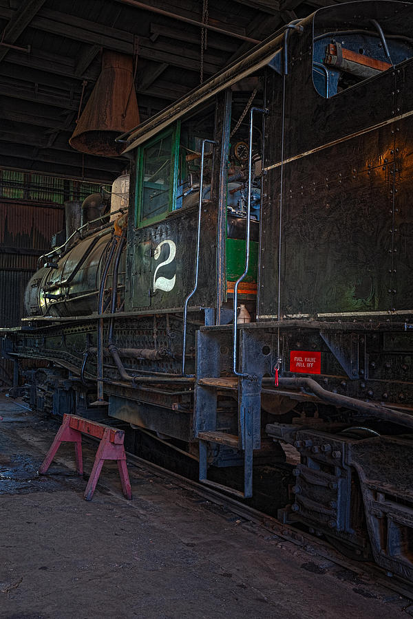 Train Photograph - Engine No.2 by Thomas Hall