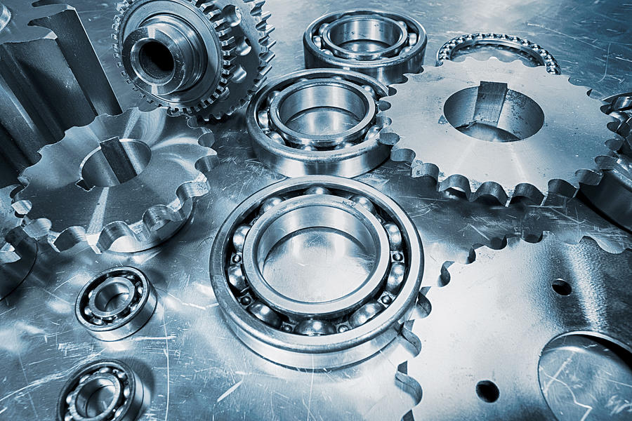 Engineering Gears And Bearings Photograph by Christian Lagereek