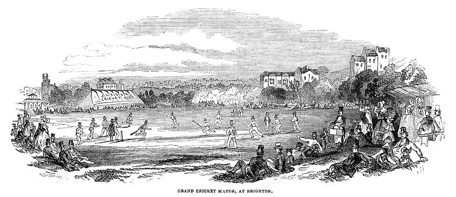 England Cricket, 1844 Painting by Granger