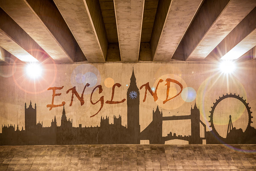 England Graffiti Landmarks Photograph by Semmick Photo