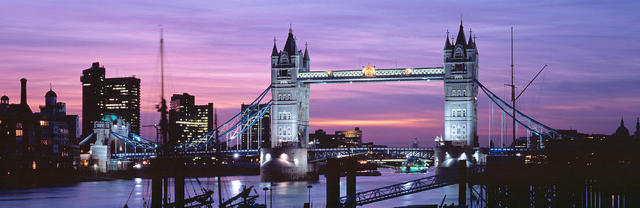 London Photograph - England, London, Tower Bridge by Panoramic Images