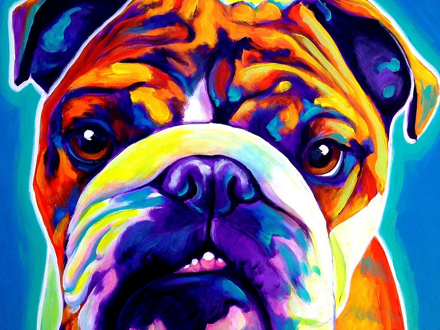 Bulldog - Bond Painting by Dawg Painter