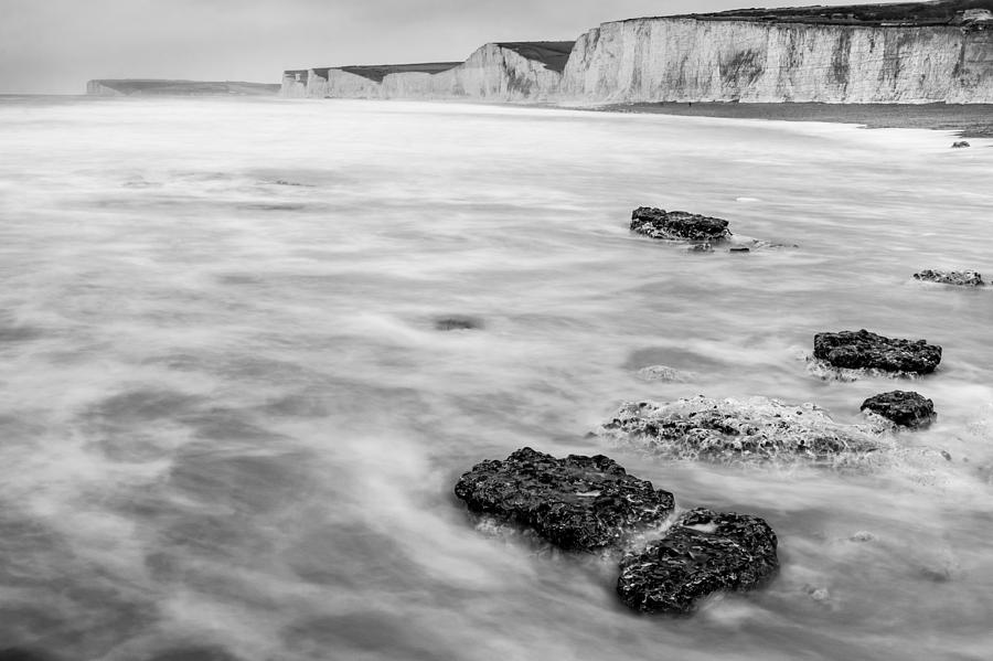 English Channel and the Seven Sisters Photograph by Semmick Photo