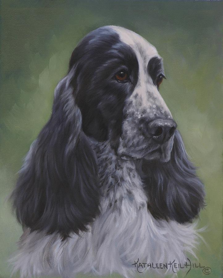 Dog Painting - English Cocker by Kathleen  Hill