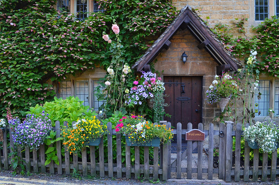 Flower Photograph - English Cottage by Michael Biggs