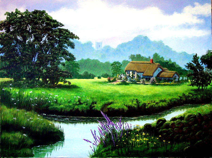 English Countryside Painting By Robert Ammon   English Countryside Robert Ammon 