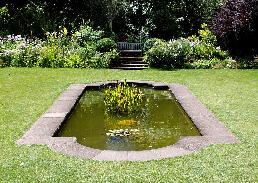 English Garden Pond Photograph by Guy Pettingell