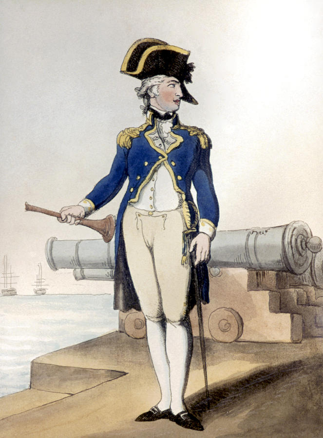English Naval Captain, 1799 Painting by Granger