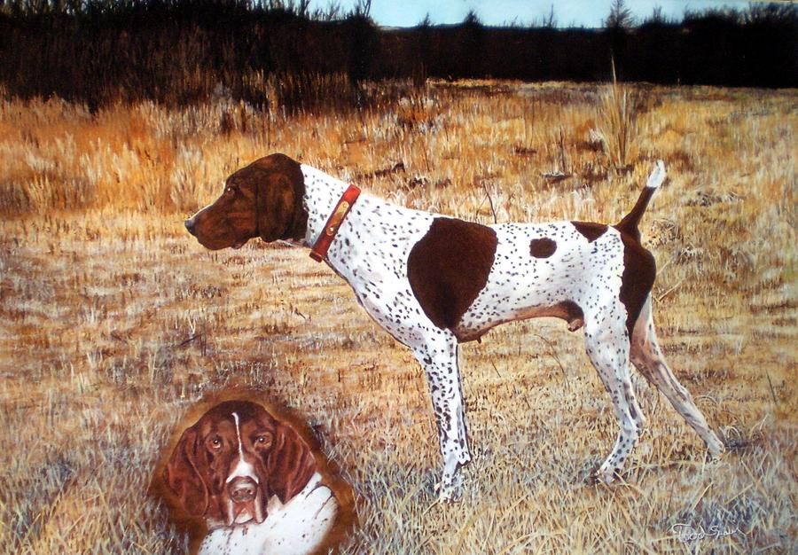 English Pointer Painting by Todd Spaur