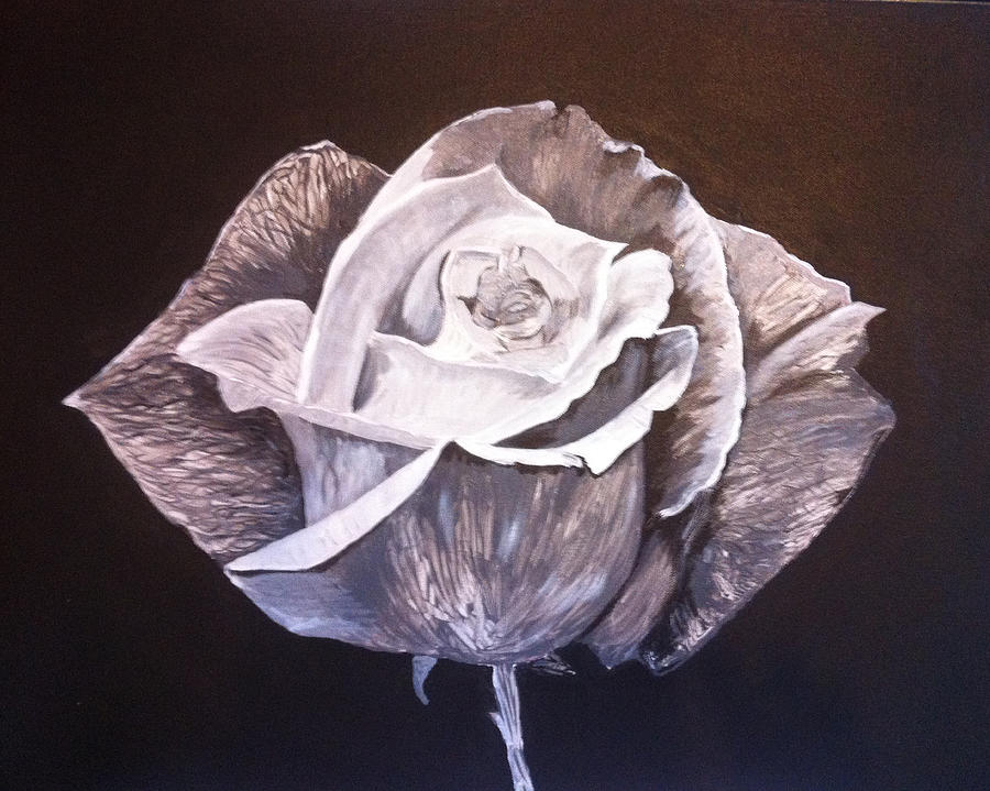 Vintage Painting - English Rose by Faye Giblin