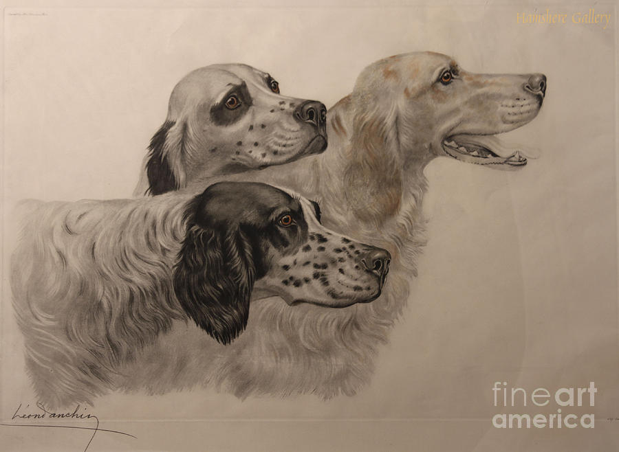 English Setters Painting