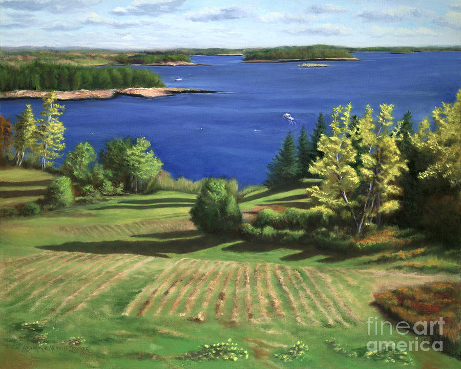 Englishmans Bay Painting by Rosemarie Morelli