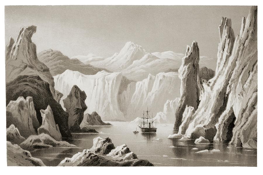 Engraving Of Arctic Exploration Photograph by David Parker/science Photo Library