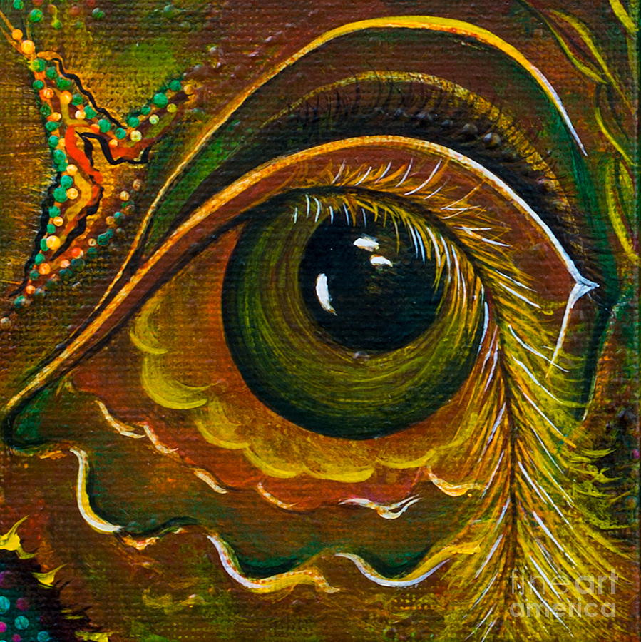 Enigma Spirit Eye Painting by Deborha Kerr