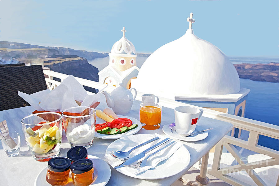 Enjoy breakfast Photograph by Aiolos Greek Collections