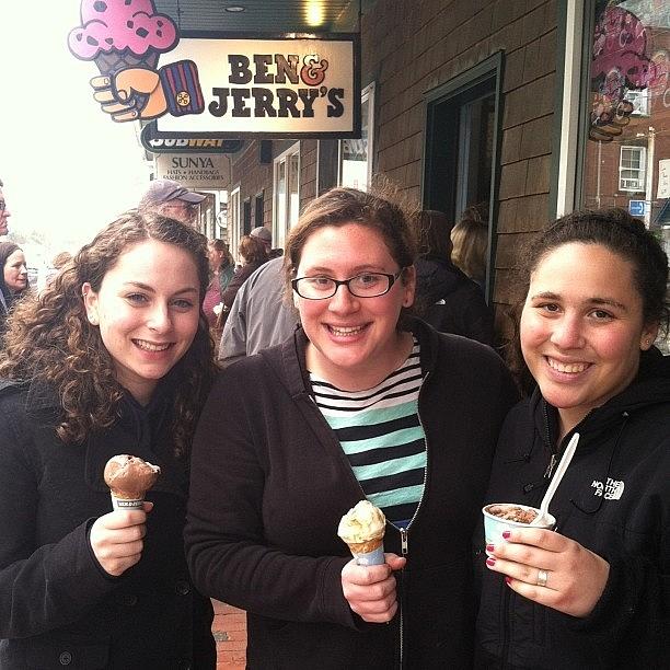 Enjoying Some Free Ice Cream At Photograph by Rebecca Kraut