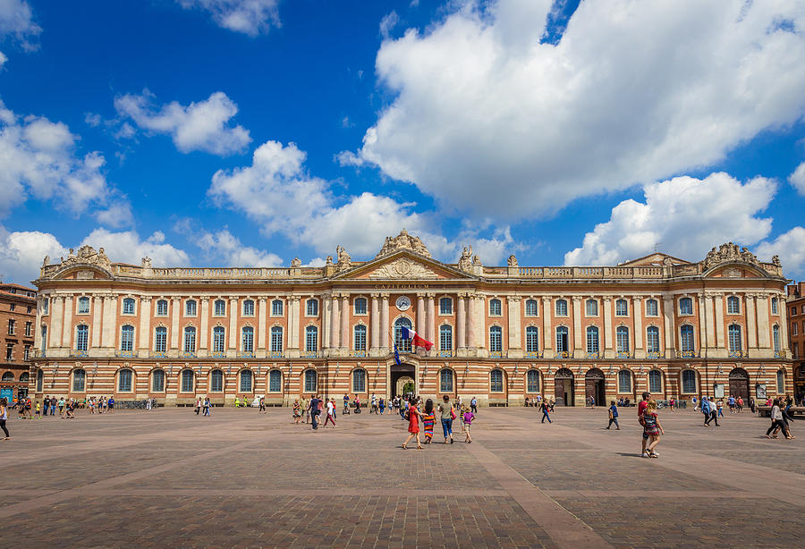 Enjoying the Capitole de Toulouse  Photograph by Semmick Photo