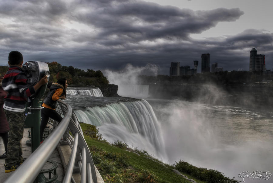 Enjoying the View of Niagara Falls Photograph by Michael Frank Jr