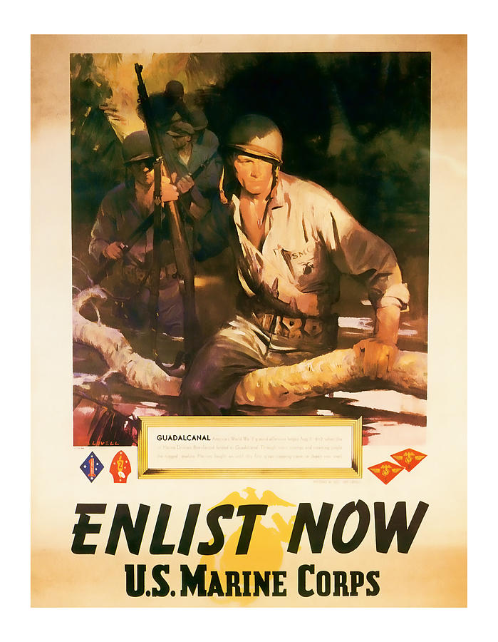 Enlist Now - World War 2 Art Mixed Media by Presented By American ...