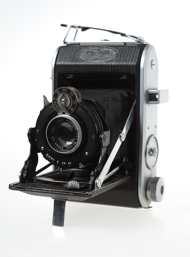 Ensign 220 folding camera Photograph by Paul Cowan