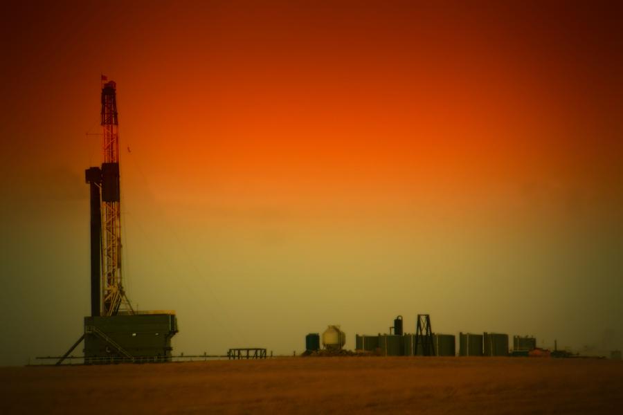 Fossil Fuels Photograph - Ensign 67 North Dakota by Jeff Swan