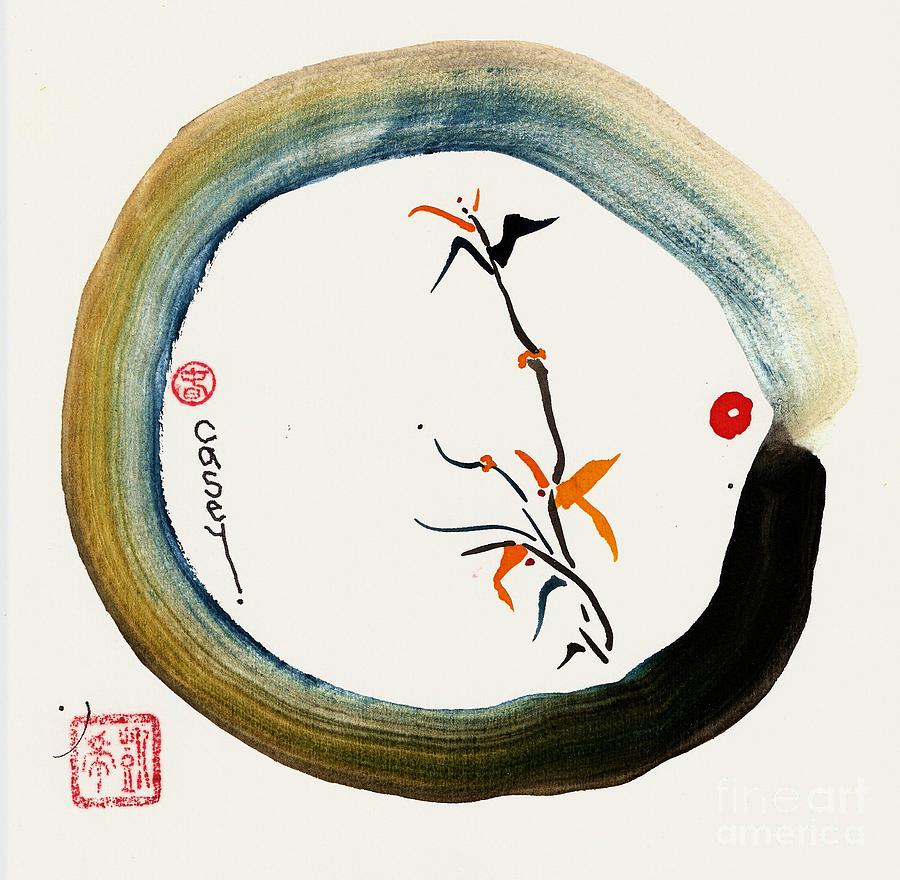 Enso Spring Painting by Casey Shannon