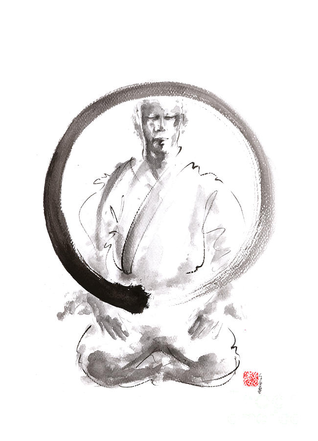 Enso Painting - Enso. Zen circle martial arts. by Mariusz Szmerdt