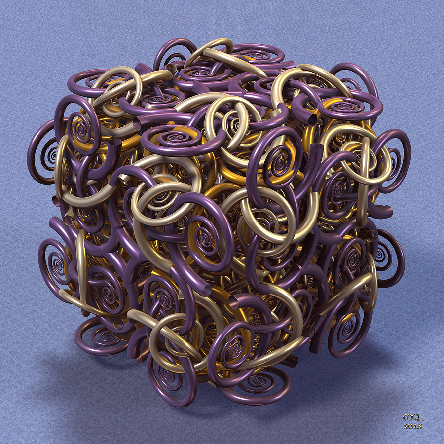 Entangled Spirals II Digital Art by Manny Lorenzo