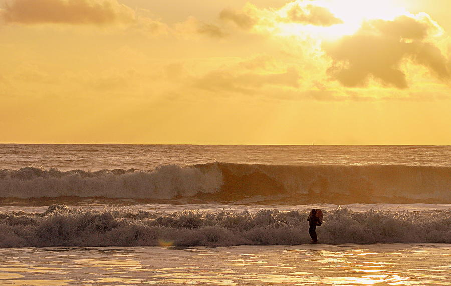Enter the Surfer Photograph by AJ  Schibig