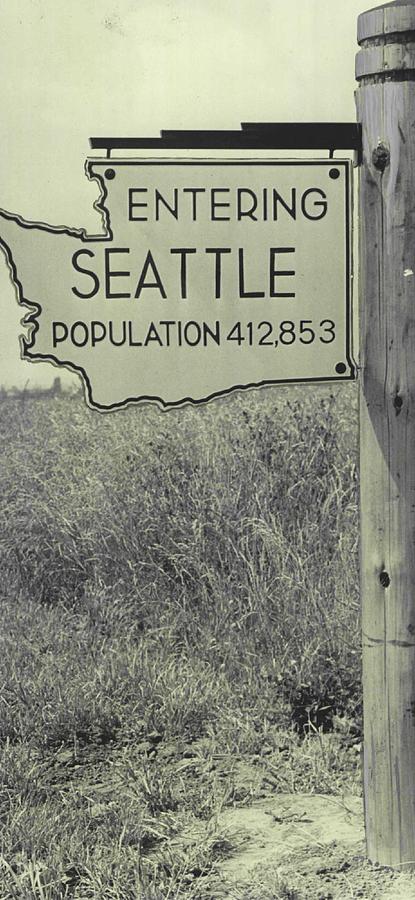 Vintage Photograph - Entering Seattle by Retro Images Archive