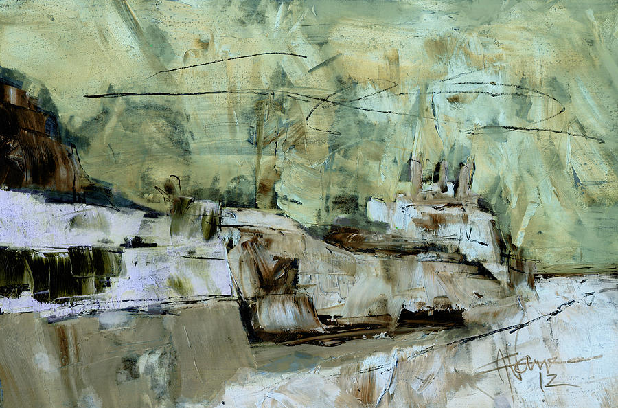 Entering the Canal Mixed Media by Jim Vance