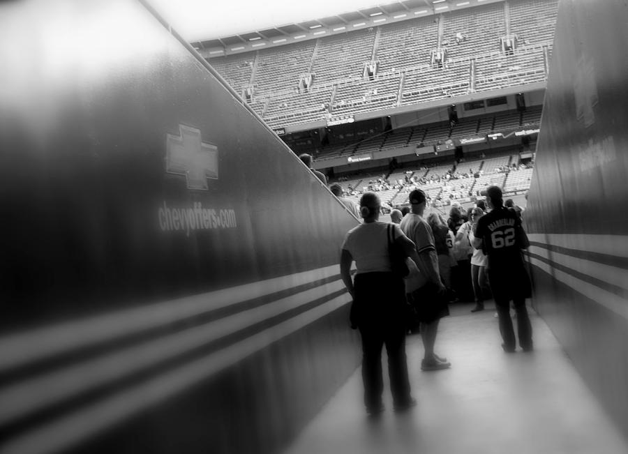 Entering The Cathedral Of Baseball b/w soft focus Photograph by Aurelio Zucco