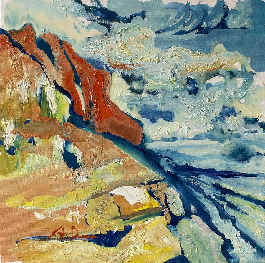 Landscape Painting - Entertainment by Joseph Demaree Landscape Painting - Entertainment by Joseph Demaree