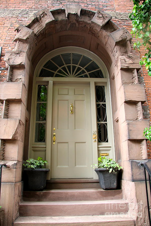 Boston Photograph - Entrance Door Beacon Hill - Boston by Christiane Schulze Art And Photography
