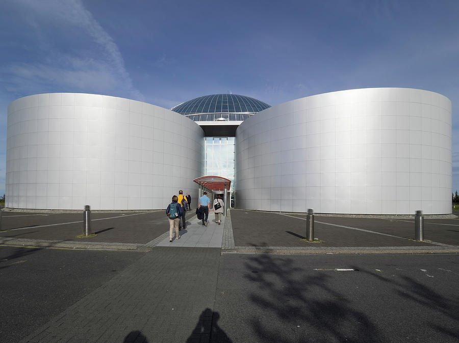 Entrance Of Perlan Building Oskjuhlid Photograph by Panoramic Images