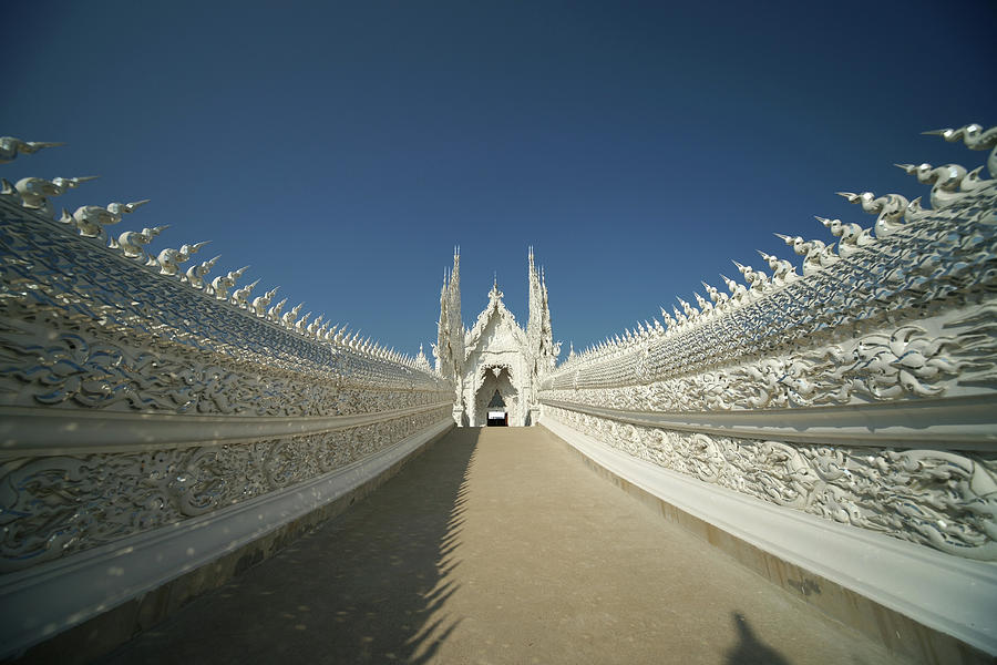 Entrance Of White Temple Chiang Rai Photograph by Dangdumrong
