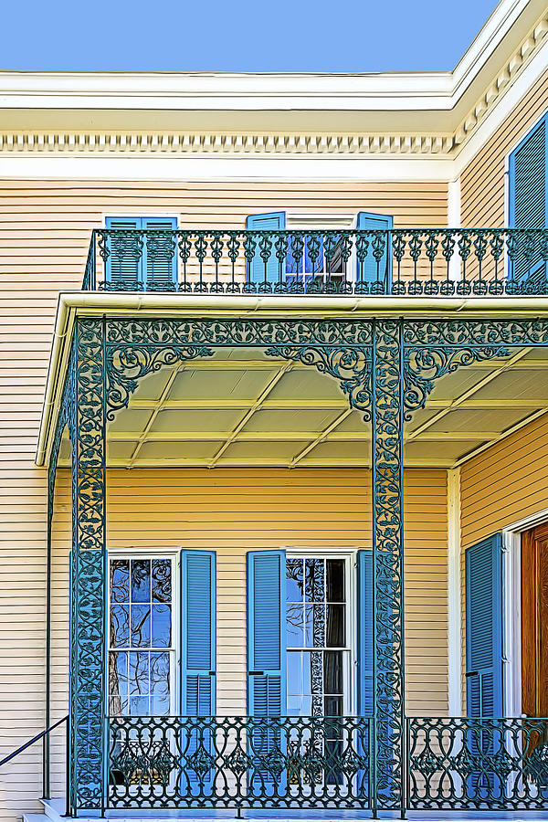 Side Porch Photograph by Maria Coulson