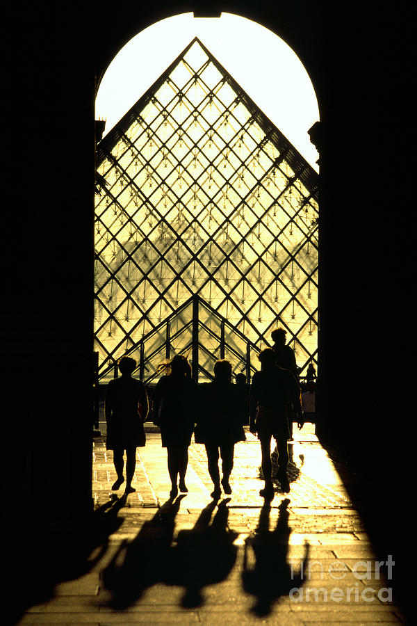 Louvre entrance pyramid 1 Photograph by Rudi Prott