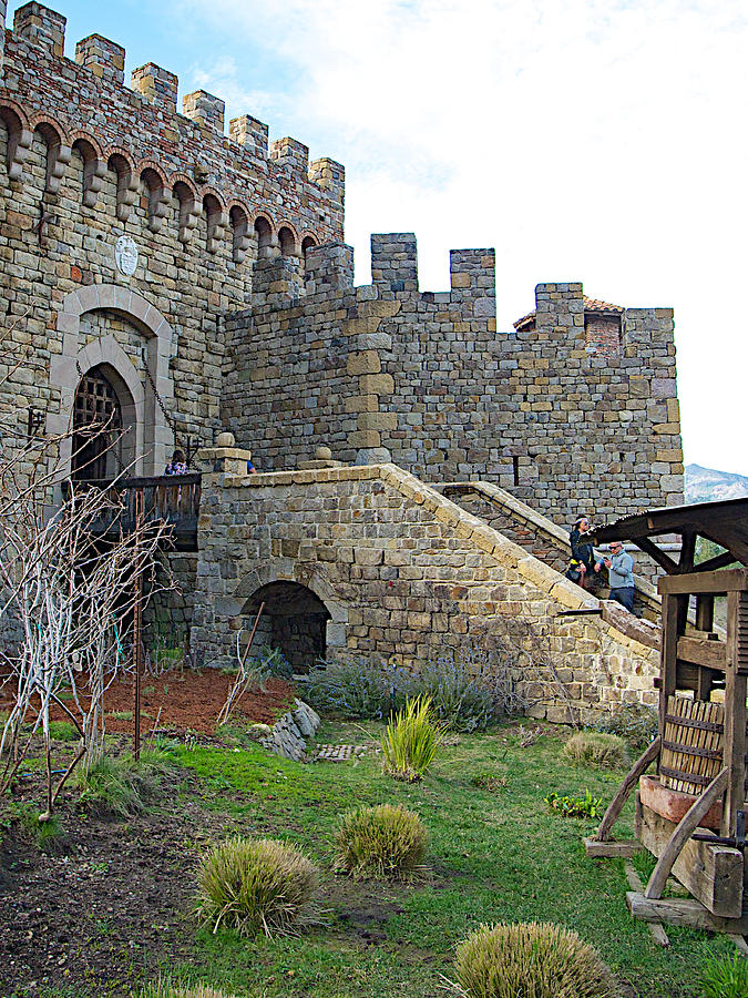Entrance To Castello Di Amorosa In Napa Valley-ca Photograph by Ruth Hager