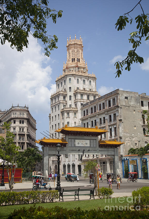 Entrance to Chinatown Havana Photograph by Chris Dutton