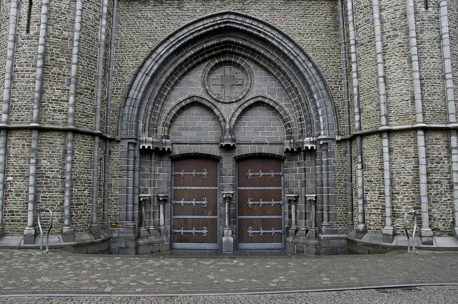Entrance to Church of Our Lady Bruges Photograph by Brian Kamprath