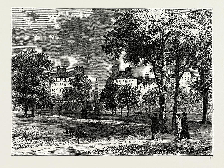 Hyde Park Drawing - Entrance To Grosvenor Street From Hyde Park by Litz Collection