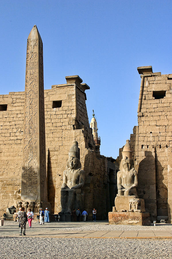 Entrance to Karnak Temple with Obelisk Photograph by Linda Phelps ...