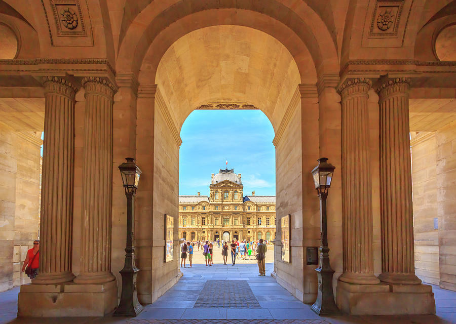 Entrance To Royal Palace - Louvre Photograph by Pawel Libera
